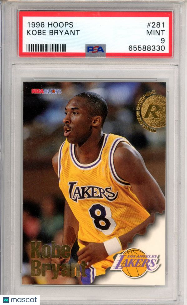 1996 Hoops Kobe Bryant #281 PSA 9 Basketball