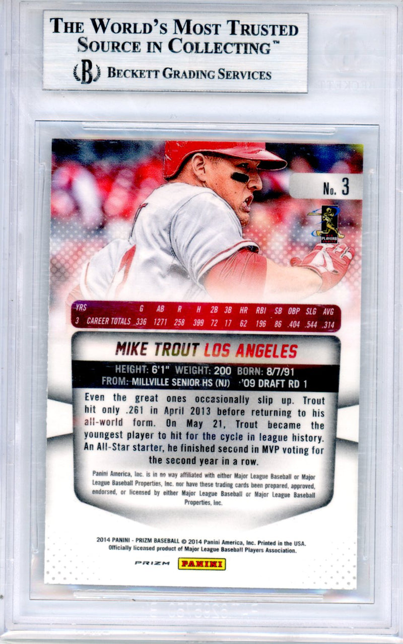 2014 Panini Prizm Prizms Camo Mike Trout