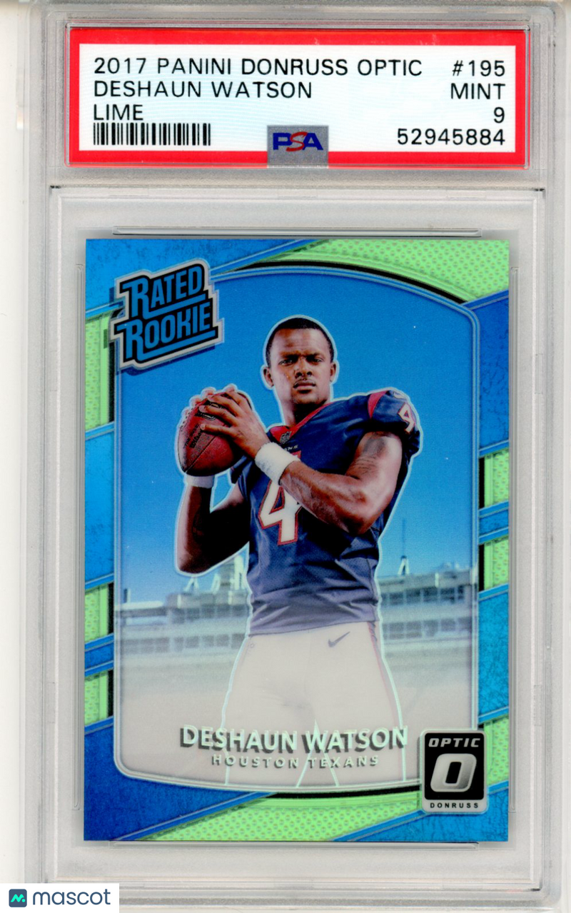 2017 Panini Donruss Optic Deshaun Watson Lime