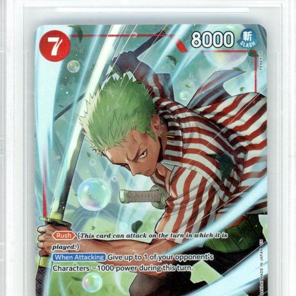 2026 One Piece Card Game The Azure Sea's Seven Roronoa Zoro ALT ART BG
