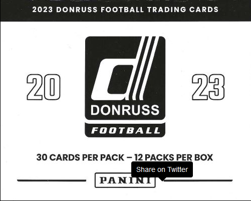 2023 Panini Donruss Football Value Cello 30-Card Fat Pack BOX (12 Packs/Box)