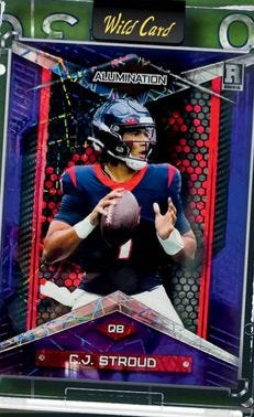 2023 Wild Card ALUMINATION Rookie Special Edition NFL Football Card Pack C.J. Stroud ROOKIE CARD