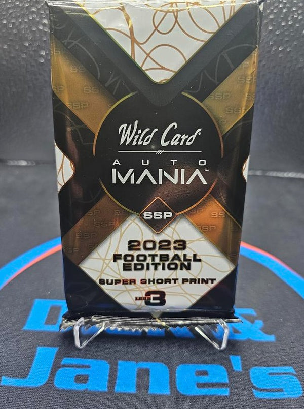 HOT PACK 2023 Wild Card Auto Mania Hobby Box Pro Look Football Edition HIT PACK (1 Auto #d to 3 or less)