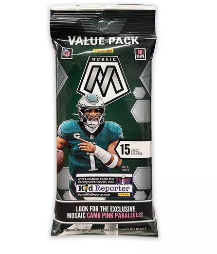2023 Panini NFL Mosaic Football Trading Card Value Pack (with Pink Camo)