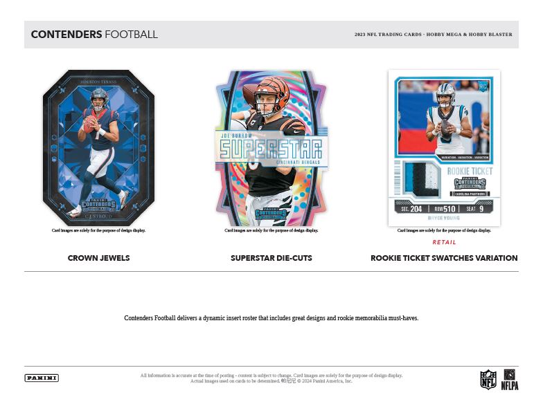 2023 Panini Contenders ROYAL BLUE HOBBY Blaster Box (1 Auto or 1 Rookie Ticket Swatch) 40 Cards