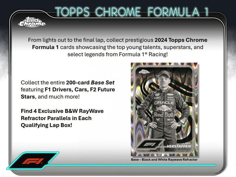 2024 Topps Chrome Formula 1 Racing Hobby Lite Qualifying Lap F1 Box (Nov 22)