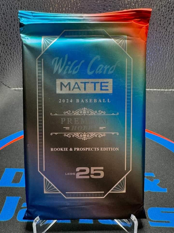 25 or less PACK of 2024 Wild Card Matte Rookies & Prospects Baseball Premium Hobby (1 Auto / Pack) Serial Numbered to 25 or Less