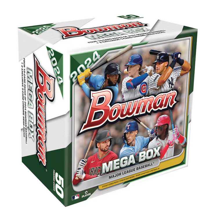 2024 Bowman Baseball Mega Box (4 Packs PLUS 2 Mojo Packs)