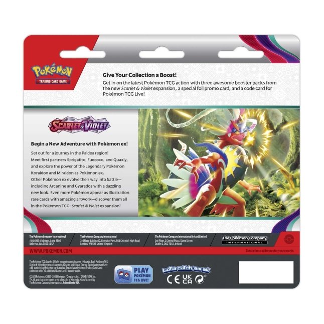 Pokémon TCG: Scarlet & Violet 3 Booster Packs & Arcanine Promo Card