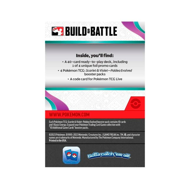 Pokémon TCG: Scarlet & Violet-Paldea Evolved Build & Battle Box