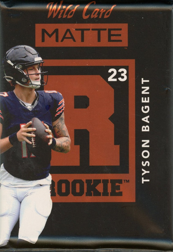 2023 Wild Card Matte Guaranteed Encased Rookie Card Tyson Bagent RC