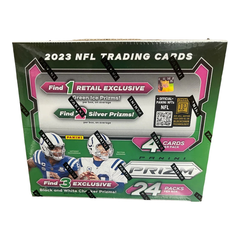 1 Pack of 2023 Panini Prizm NFL Football Trading Cards Retail (4 Cards