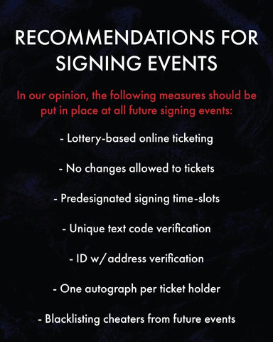 Pokémon Signing Event - Changing in the Future??