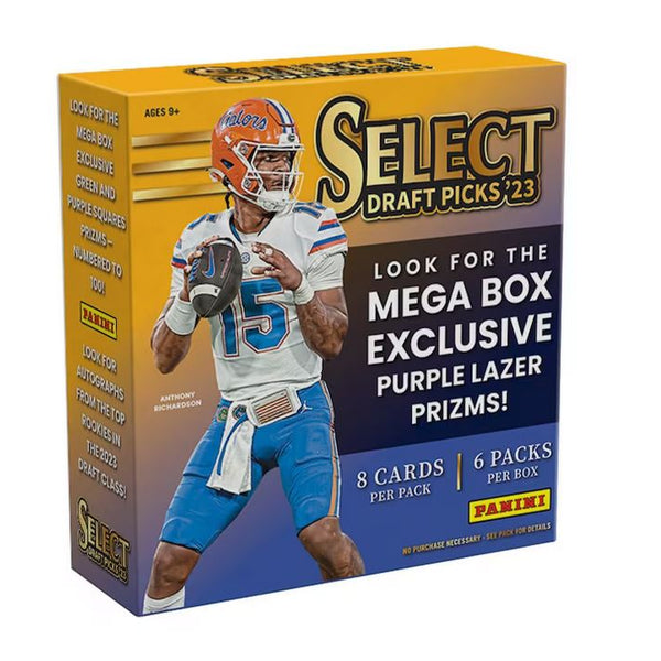 2022 Panini Select Draft Picks Football Jumbo Value 12-Pack Box (Light Blue  Lazer Prizms)