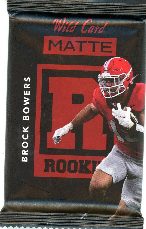2023 Wild Card Matte Guaranteed Encased Rookie Card BROCK BOWERS RC