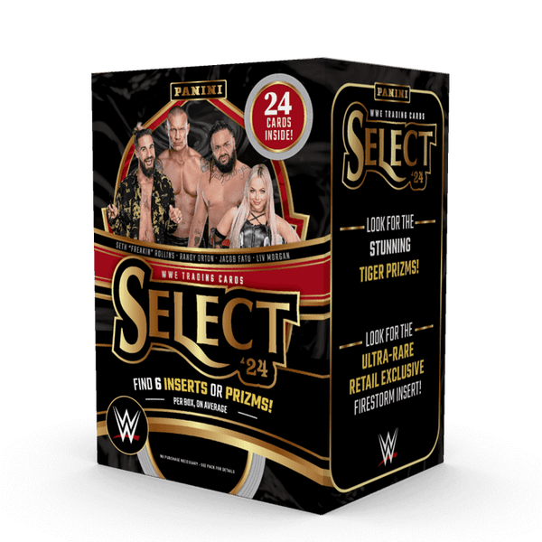 Retail 2024 Panini Select WWE Wrestling Hobby Blaster Box (6 Inserts/Prizms) Look for Tiger Prizms