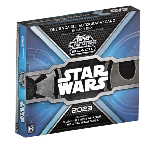 2023 Topps Star Wars Chrome Black Hobby (1 Encased Autograph / Box)