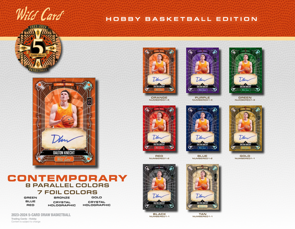 2023 Wild Card 5 Card Draw Stacked Deck Basketball Hobby Box (5 Autos) Five Card Stud NBA & NIL Signatures