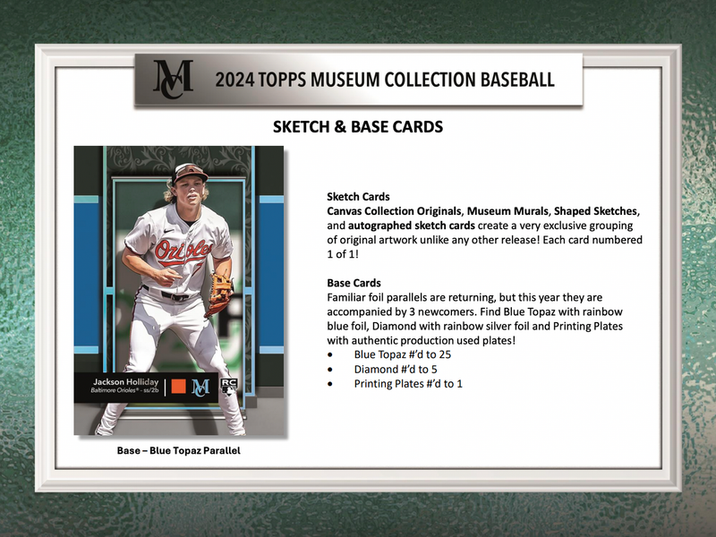 2024 Topps Museum Collection MLB Baseball Hobby Box Sealed