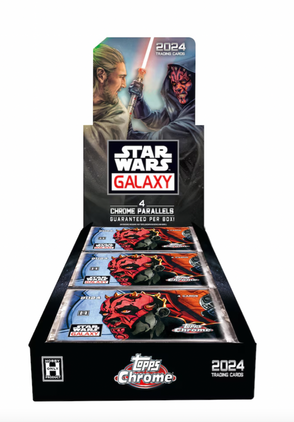 Star Wars Chrome Galaxy Hobby Box (Topps 2024) 4 Chrome Parallels!