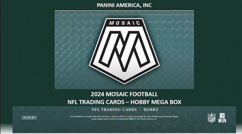 2024 Panini Mosaic NFL Football Hobby Mega Box (10 Camo Red Prizm Inserts) 42 Carrds