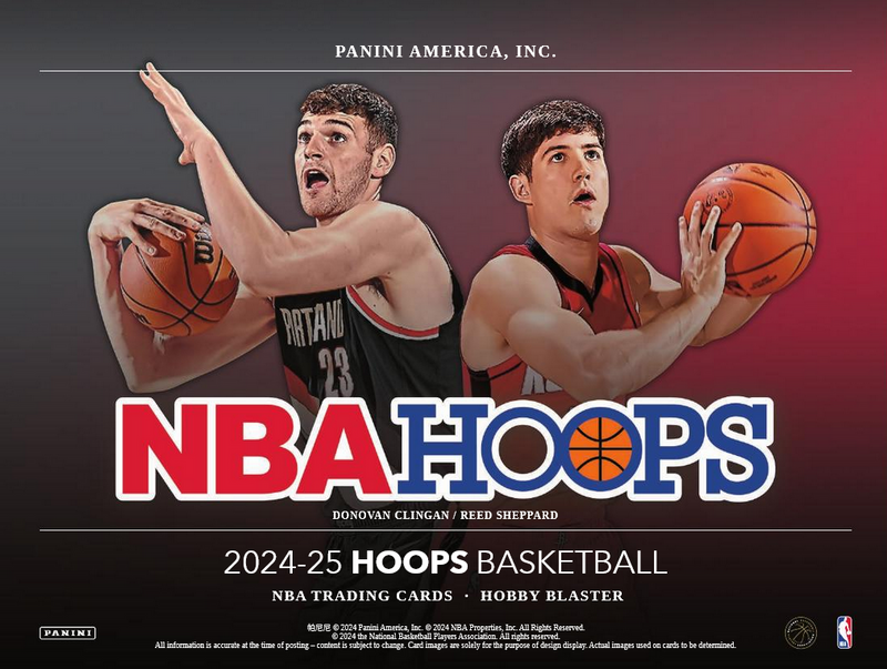 Hobby 2024/25 Panini NBA Hoops Basketball Blaster Box (Scope Parallels Plus 6 Opti-Chrome Premium Cards)