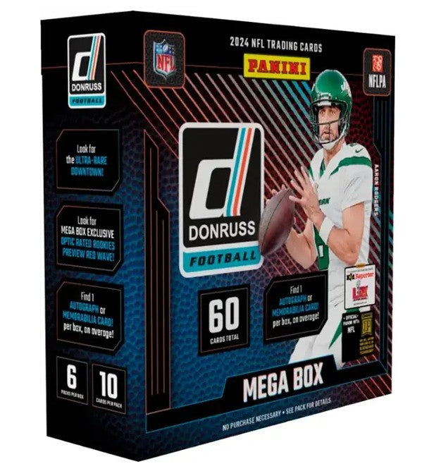 2024 Panini Donruss Football NFL Mega Box (1 Auto or Mem)