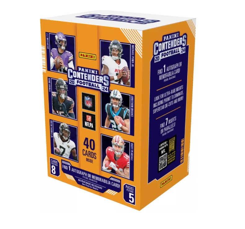 2024 Panini Contenders Football Blaster Box (7 Inserts or Parallels)(1 Auto/Mem)