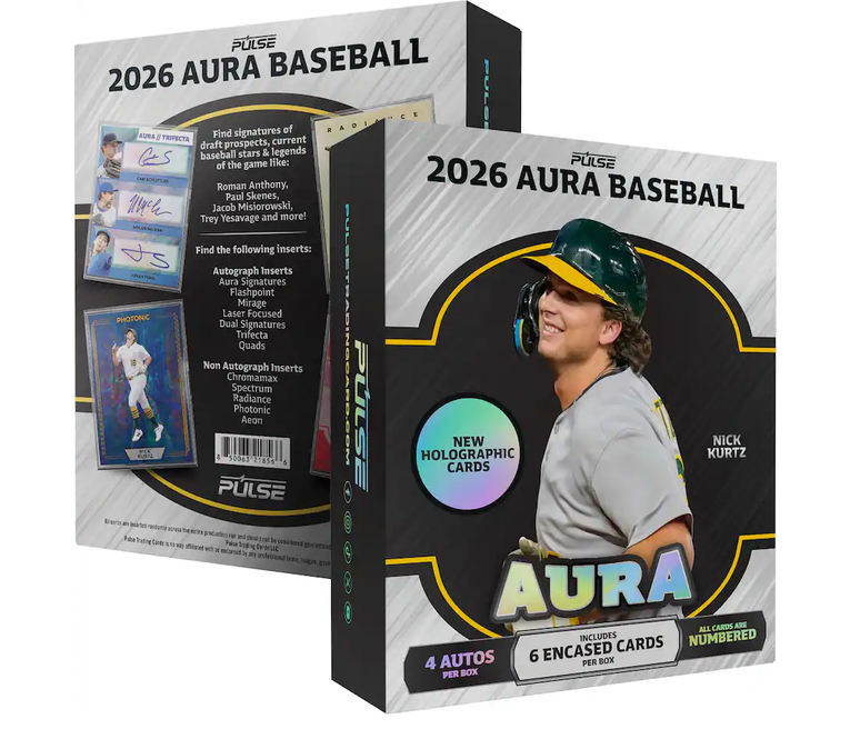 2026 Pulse Aura Baseball Hobby (4 Autographs Per Box)