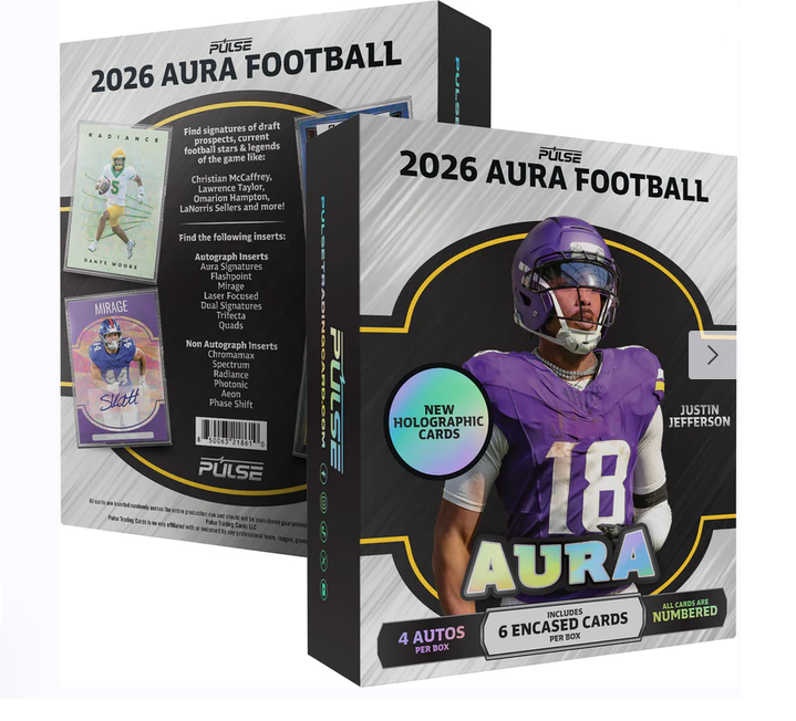 2026 Pulse Aura Football Hobby (4 Autographs Per Box)