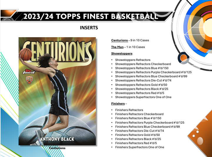 ONE PACK of 2023/24 Topps Finest Basketball Random Pack from Hobby Box