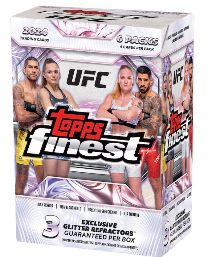 2024 Topps Finest UFC Factory Blaster Box (3 Glitter Refractors)