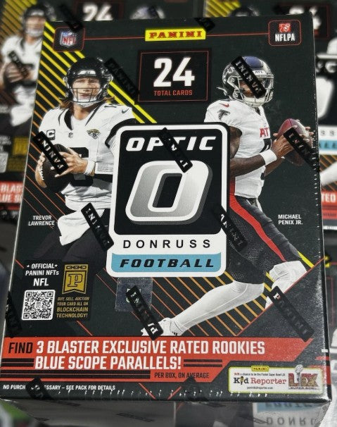 HOBBY 2024 Panini Donruss Optic Football Blaster Box (Blue Scope Parallels) Uptown? or Downtowns?