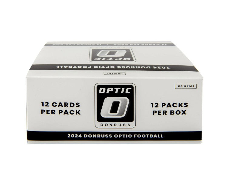 Two (2) Packs of 2024 Donruss Optic Football Value Pack Cello 12 Card Fat Pack (Green Velocity Inserts)
