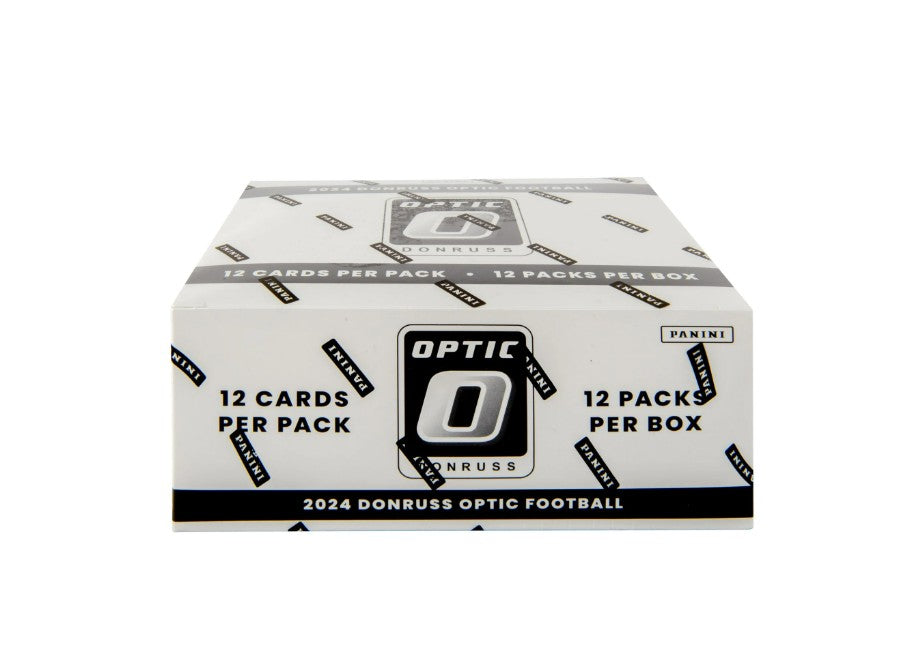 Two (2) Packs of 2024 Donruss Optic Football Value Pack Cello 12 Card Fat Pack (Green Velocity Inserts)