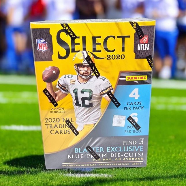 2020 Panini Select NFL Football 6-Pack Blaster Box (Blue Prizm Die Cuts)