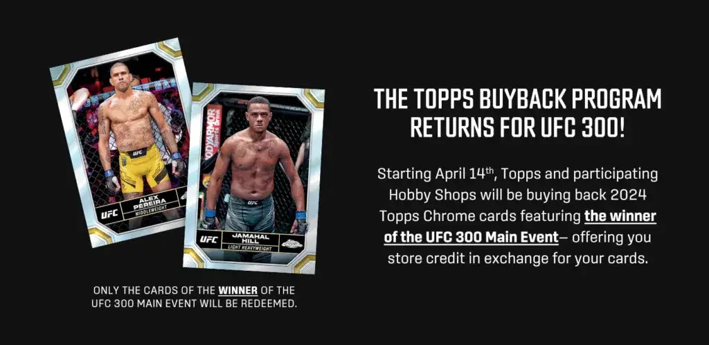 UFC 300 - 2024 Topps Chrome Main Event BUYBACK Program!