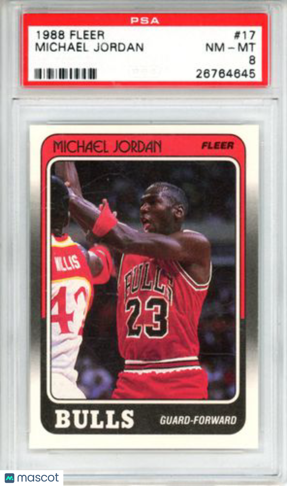 1988 Fleer Michael Jordan #17 PSA 8