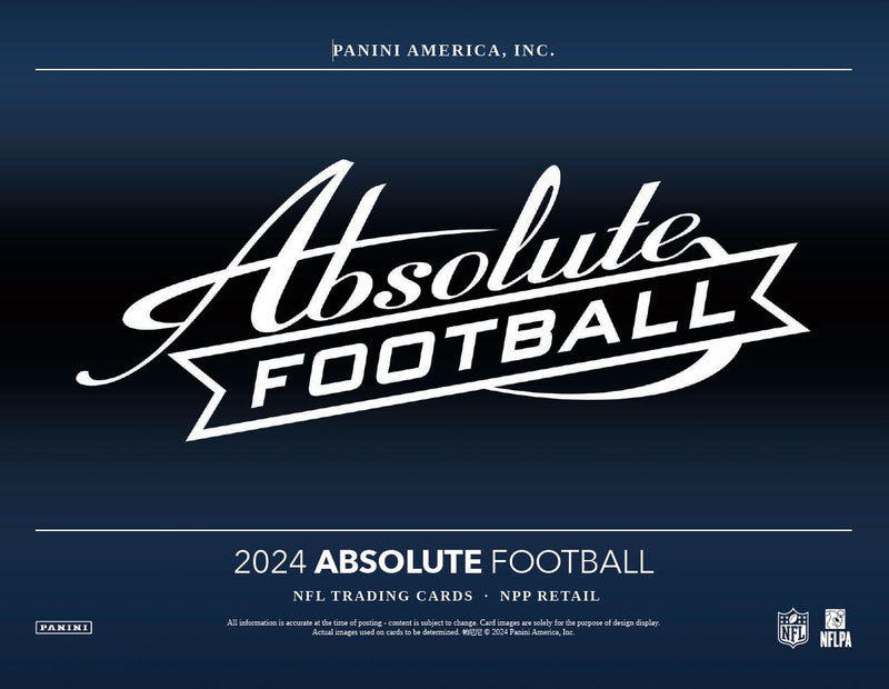 TWO PACKS of Panini Absolute Football NFL Fat Vaue Pack (Blue Parallels)