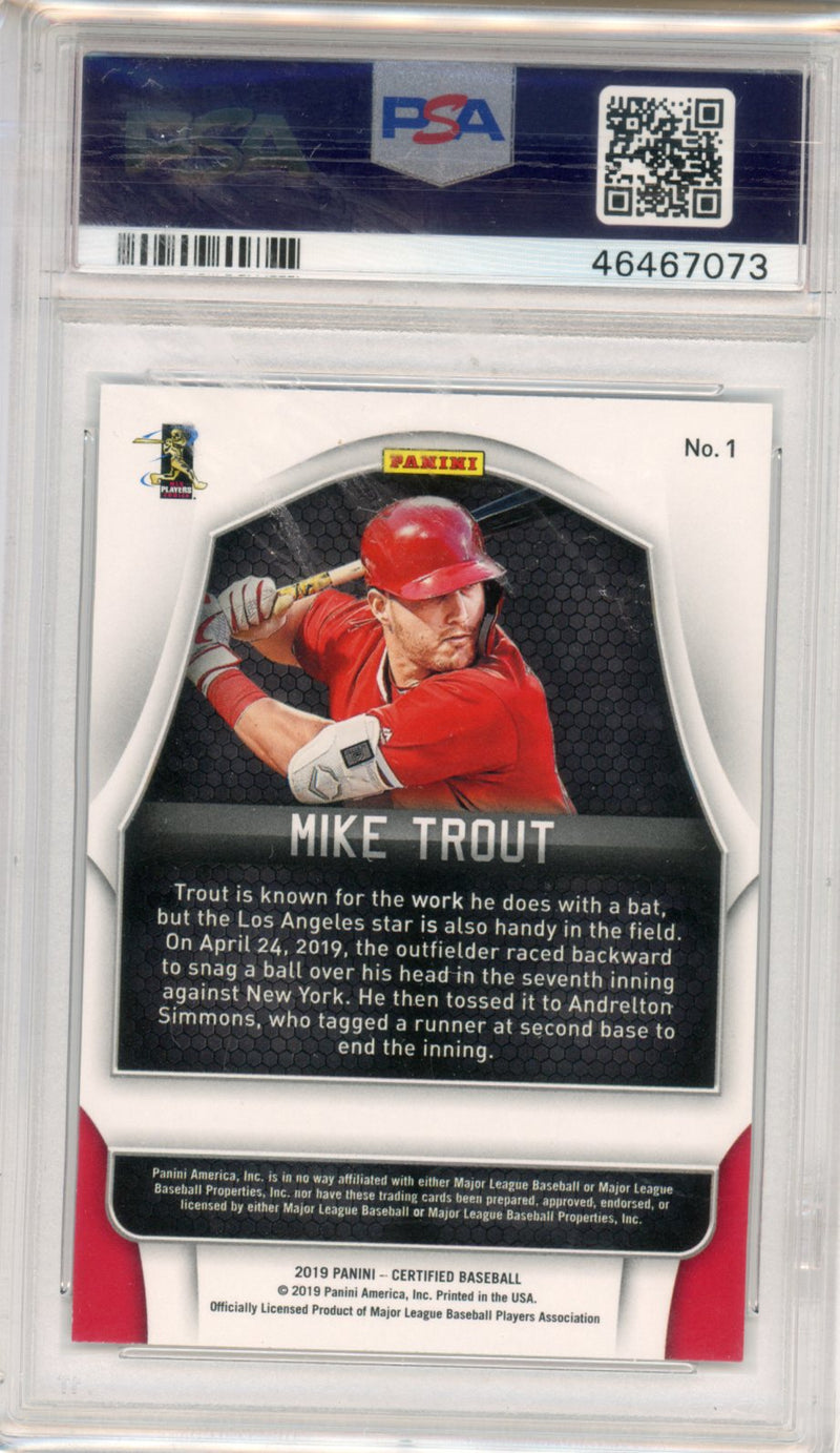 2019 Panini Chronicles Certified Mike Trout