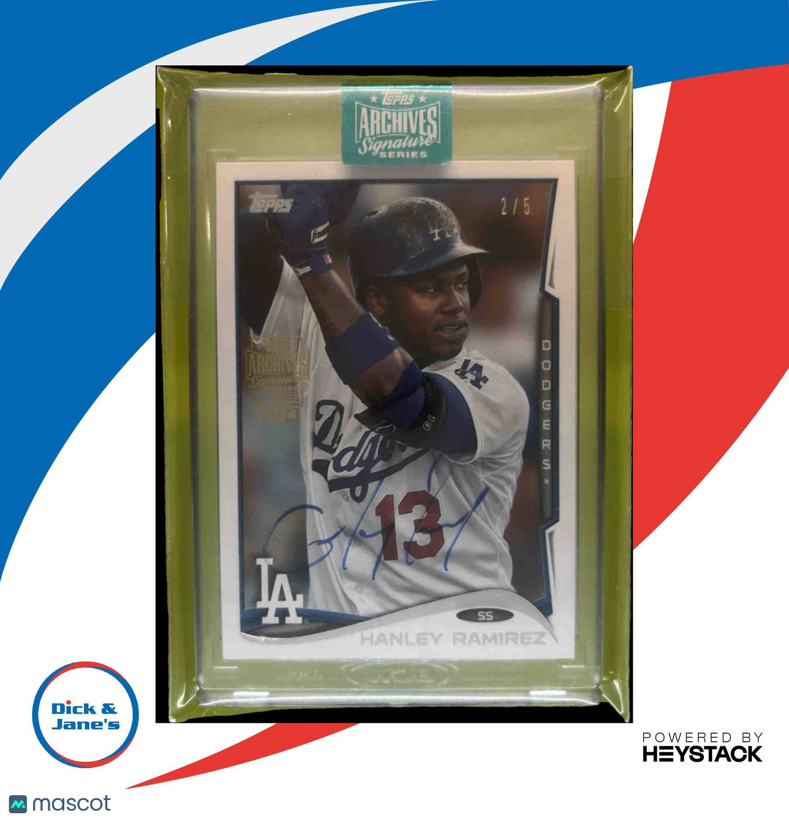 ARCHIVES BUYBACK 2014 Topps 314 Hanley Ramirez AUTO /5 BUYBACK ARCHIVES - Sports Cards