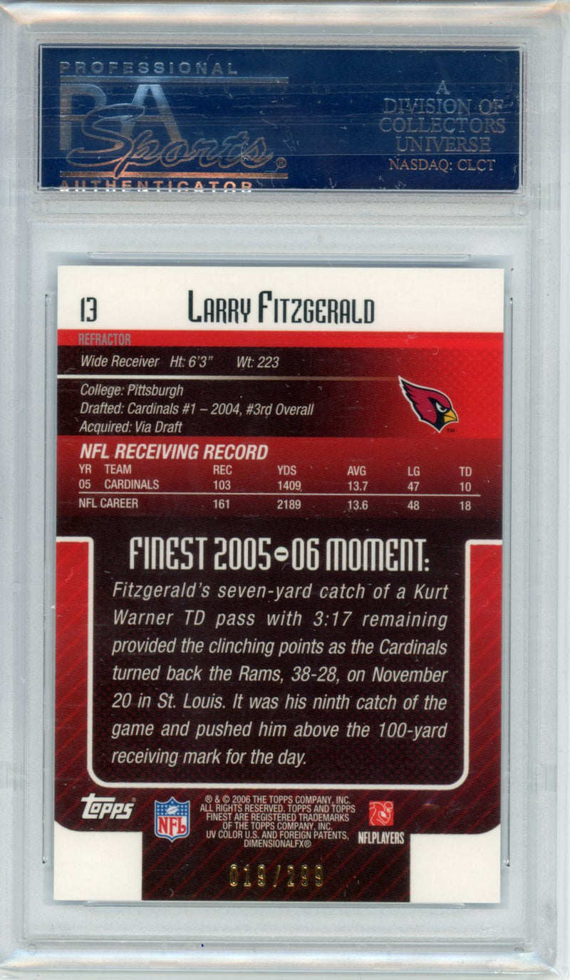 2006 Finest Larry Fitzgerald