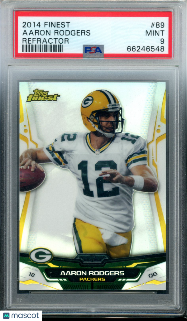 2014 Finest Aaron Rodgers #89 PSA 9 Football