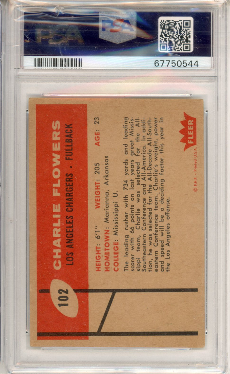 1960 Fleer Charlie Flowers
