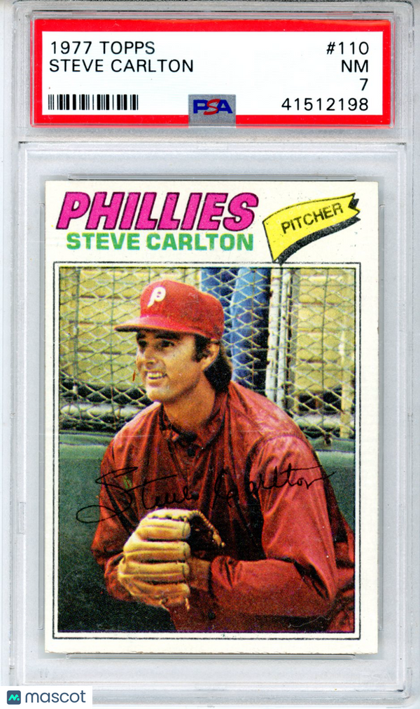 1977 Topps Steve Carlton #110 PSA 7