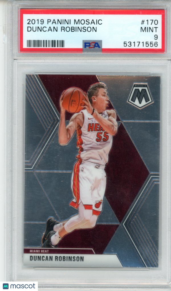 2019 Panini Mosaic Duncan Robinson #170 PSA 9 Basketball