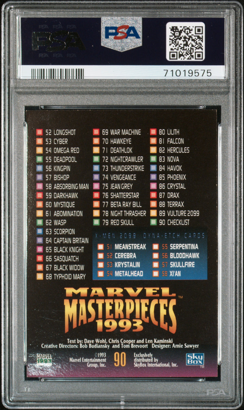 1993 Marvel Checklist