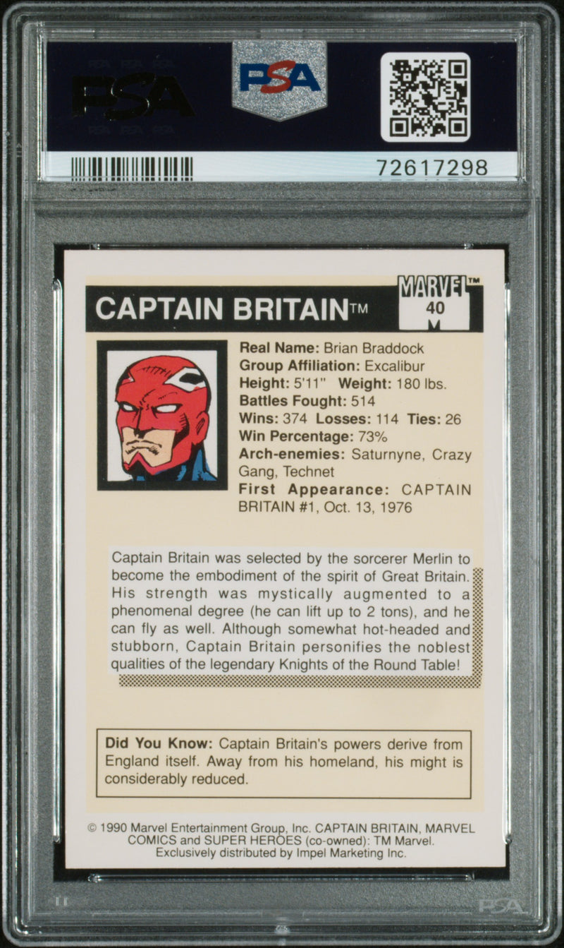 1990 Marvel Captain Britain