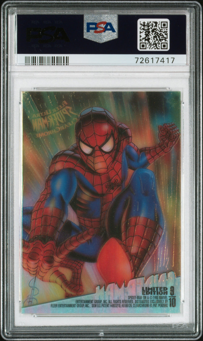 1995 Marvel Ultra Spider-Man Clearchrome Spider-Man