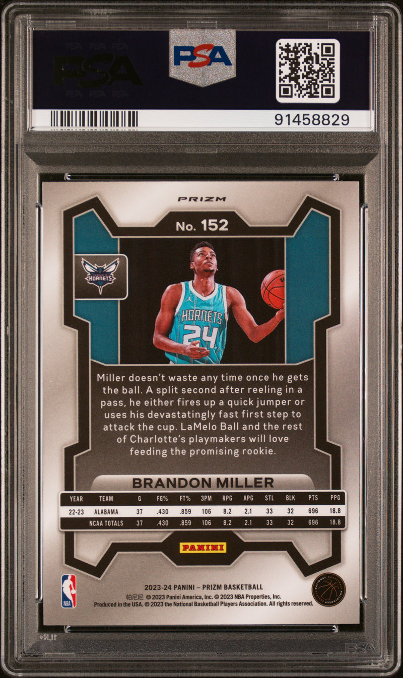 2023 Panini Prizm Brandon Miller Ice